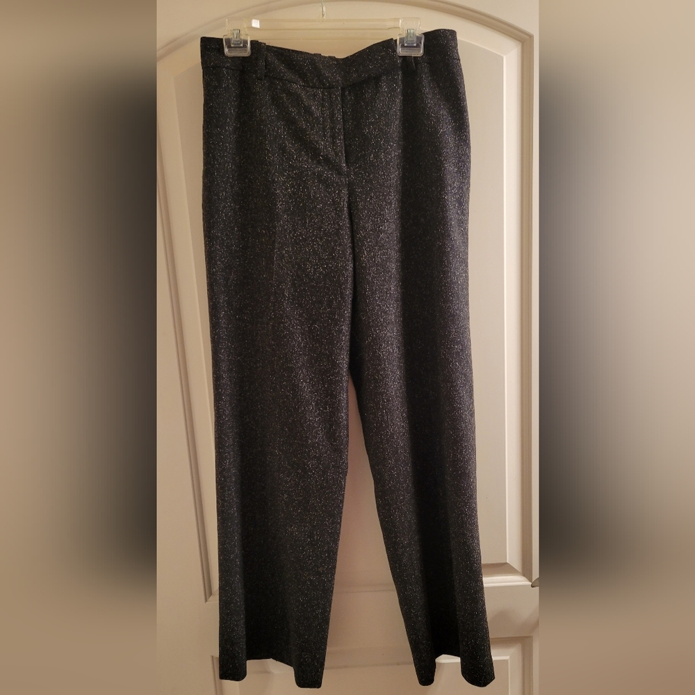 Ann Taylor wool blend gray speckled trouser pants